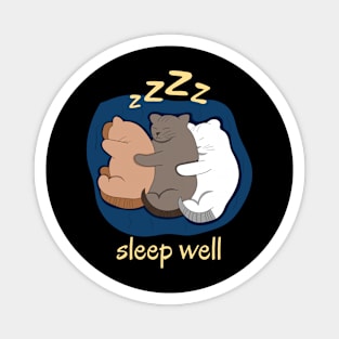 cat-sleep well Magnet